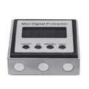 Drillpro Stainless Steel 360 Degree Mini Digital Protractor Inclinometer Electronic Level Box Magnetic Base Measuring Tools