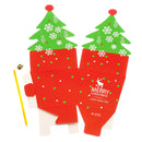Christmas Tree Shaped Gift Cookie Candy Carrier Boxes Favor Bag Xmas Party Decorations