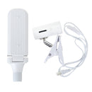 E27 30W SMD2835 Deformable Full Spectrum Two-Leaf 120 LED Grow Light Bulb With Lamp Holder Clip AC110-265V