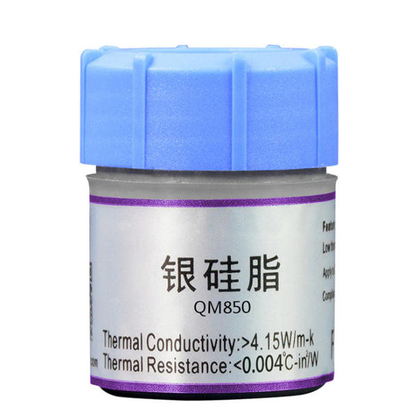 QNPLUM QM850 25g Silver Thermal Paste Grease Compound Silicone Thermal Grease Paste for CPU Cooling