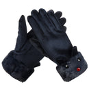Winter Warm Women Gloves Outdoor Sport Touch Screen Windproof Full-finger Gloves
