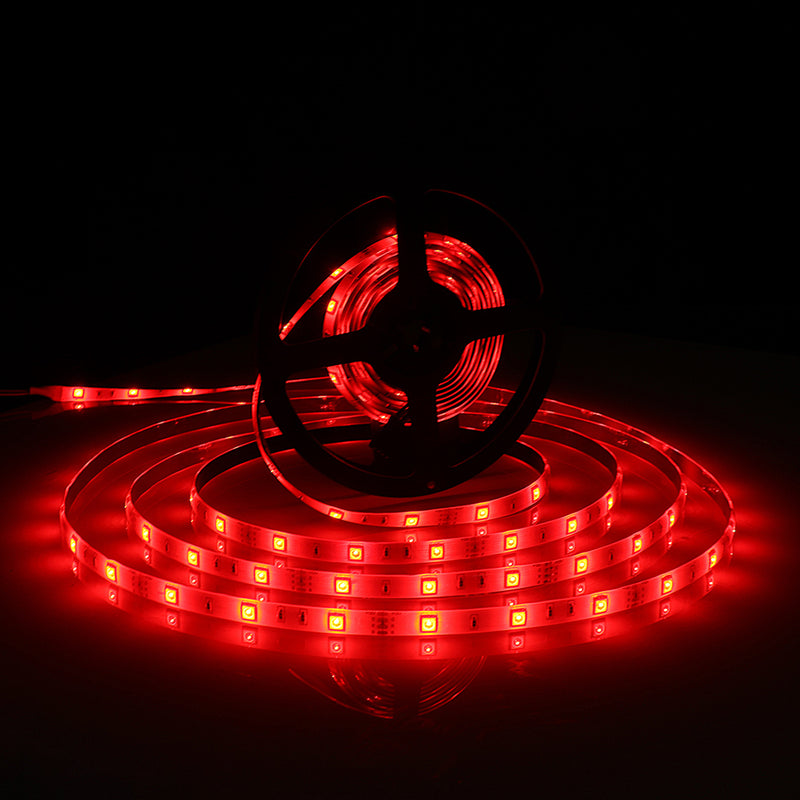 10M SMD5050 Music Control Waterproof RGB 300LED Strip Light Bar Lamp+20Keys Remote Control+Power Adapter DC12V
