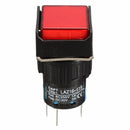 DC 12V 16mm Push Button Self-Reset Switch Square LED Light Momentary Switch