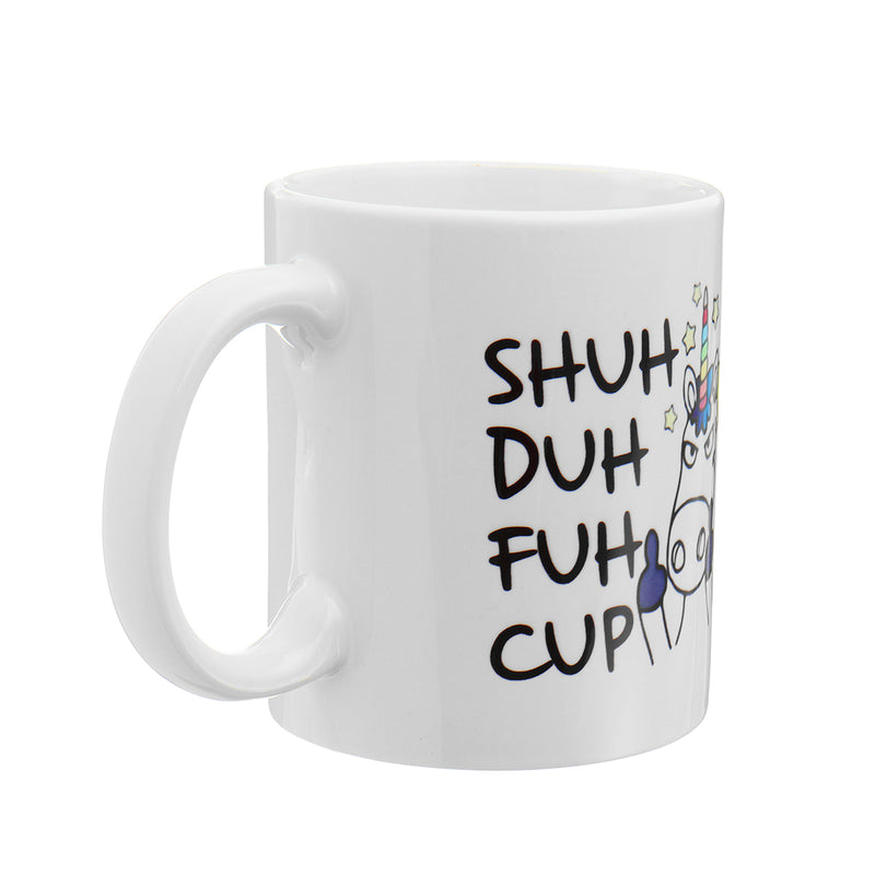 Shuh Duh Fuh Cup Funny Unicorn Mug Gift Coffee Mugs for Coworkers Office Home Present