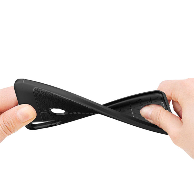 Bakeey Litchi Anti-fingerprint Silicone Protective Case for ASUS Zenfone Max Pro (M2) ZB631KL