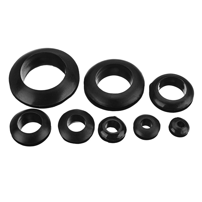 Suleve MXRW4 200Pcs Rubber Wires Harness Grommets Protect Wires Rubber Ring Sealing Grommet 3-20mm
