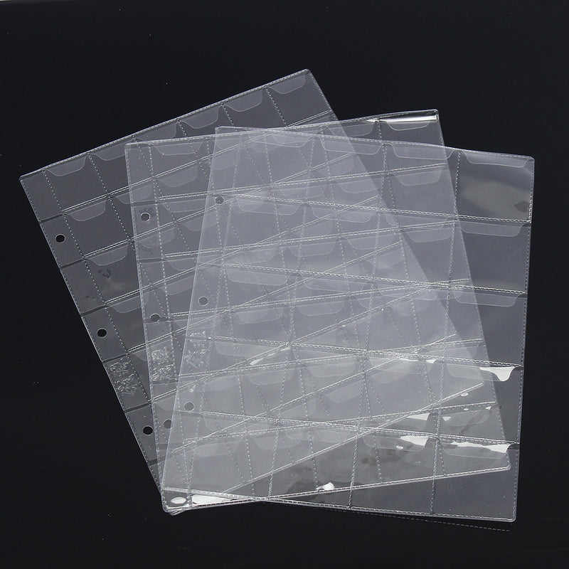 20/30/42 Pockets Plastic Coin Holder Storage Collection Money Coins Album Case