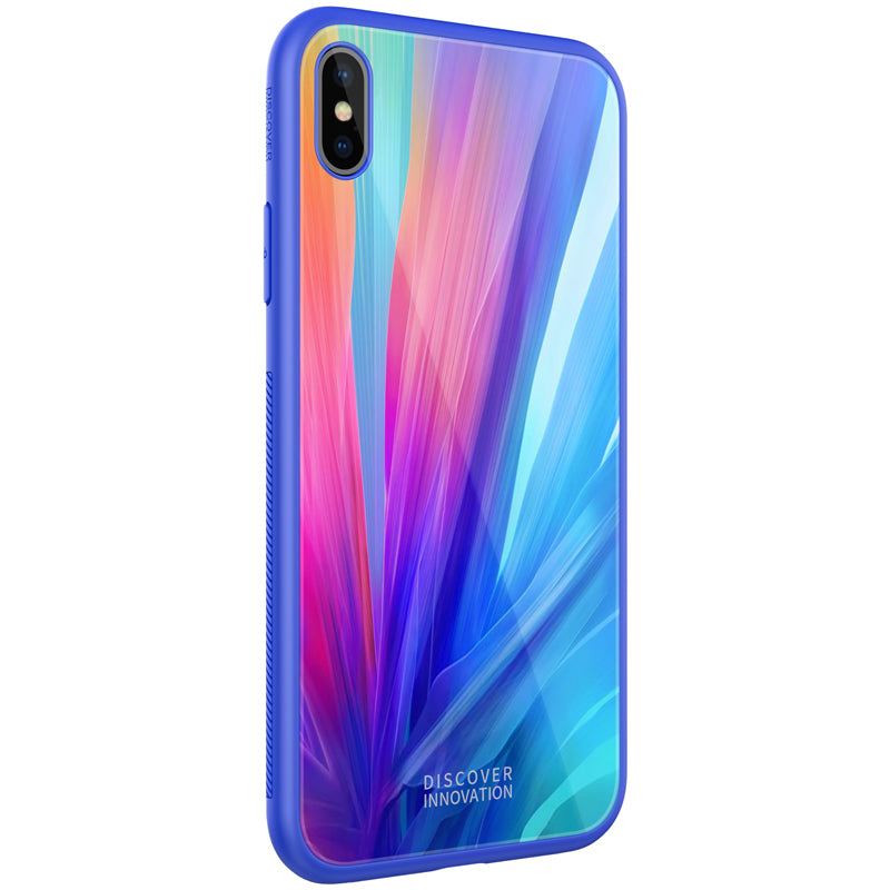 NILLKIN Shockproof Tempered Glass + Soft TPU Back Cover Protective Case for iPhone XS