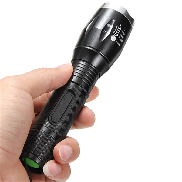 Meco 1600LM Zoomable  T6 18650 LED Flashlight Suit