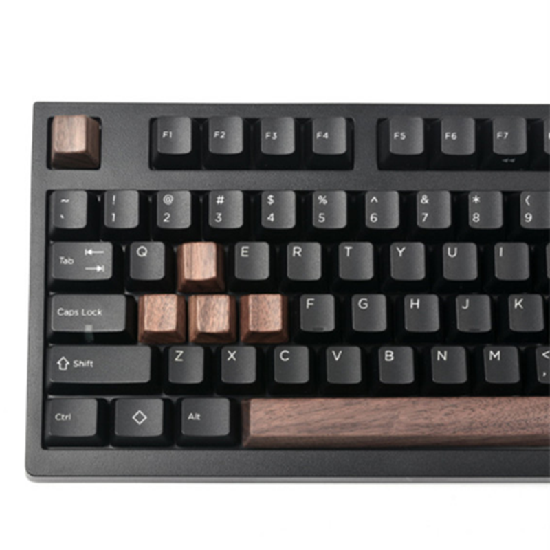 Walnut OEM Height R1 - R4 Small Single keycap Personality No Carving for Mechanical keyboard