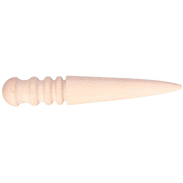 DANIU 3Pcs Multi-size Round Wood Edge Slicker Leather Burnisher DIY Leather Craft Tool