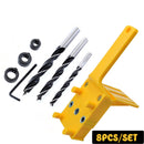 1/8/41PCS Handheld Woodworking Dowelling Jig Set Drill Guide 6/8/10MM Sleeve Wood Doweling Tool