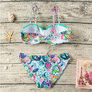 Original Sexy Abstract Figure Print Dome Nylon Swimsuit Swimwear Bikini Sets