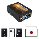 3.5inch TFT 480*320 50FPS Touch Screen Display + Black Dual Use Box ABS Case Kit for Raspberry Pi 4 Model B