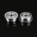 Machifit 10pcs F623ZZ Flange Bushing Ball Bearings 3x10x4mm Mini Deep Groove Flange Ball Bearing