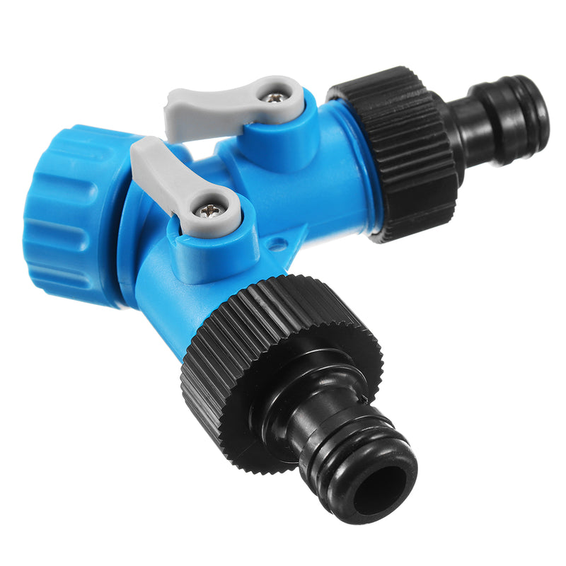 3/4 Inch Two Way Y Hose Pipe Garden Splitter Tap Connector Water Hose Pipe Connectors