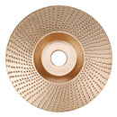 Drillpro 110mm Tungsten Carbide Wood Shaping Disc Carving Disc 16mm Bore Sanding Grinder Wheel for 100 115 Angle Grinder