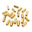 20pcs M3 12mm PCB Circuit Board Female Brass Hex Nut Standoffs Spacer