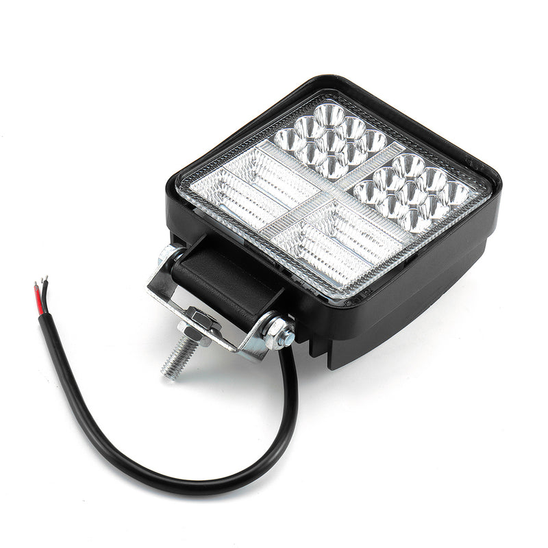 Square 114W 38 LED Work Light 12V 24V Off Road Spot Lamp For Car SUV Trailer Wall Lamp