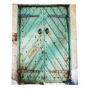 180cm x 180cm Rustic Wooden Barn Door Bathroom Waterproof Fabric Shower Curtain Flannel Bathroom Mat