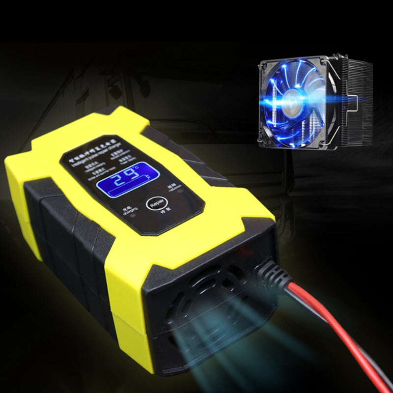 Enusic 12V 6A Intelligent Repair Battery Charger For Car Motorcycle Truck Van Marine Lead Acid Batteries Agm Gel Wet