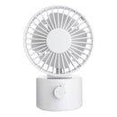 1.2W Mini USB Rechargeable Desktop Silent Fan 2 Modes Wind Speed Oscillating Cooling Fan