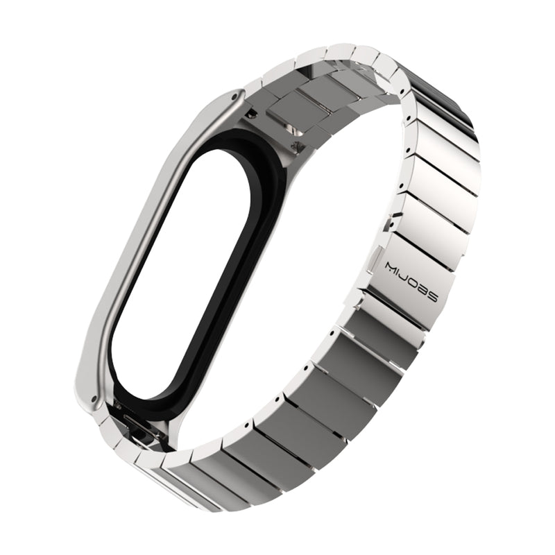 Mijobs Anti-lost Metal Pro Strap Simple Design Watch Band Full Steel Watch Strap for Xiaomi Mi Band3