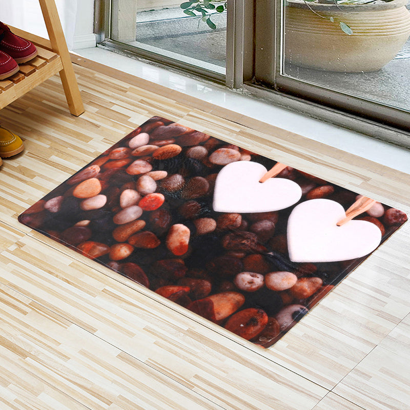 Classic Cobblestone Starfish Non-slip Rug Soft Bathroom Mat Doormat Carpet