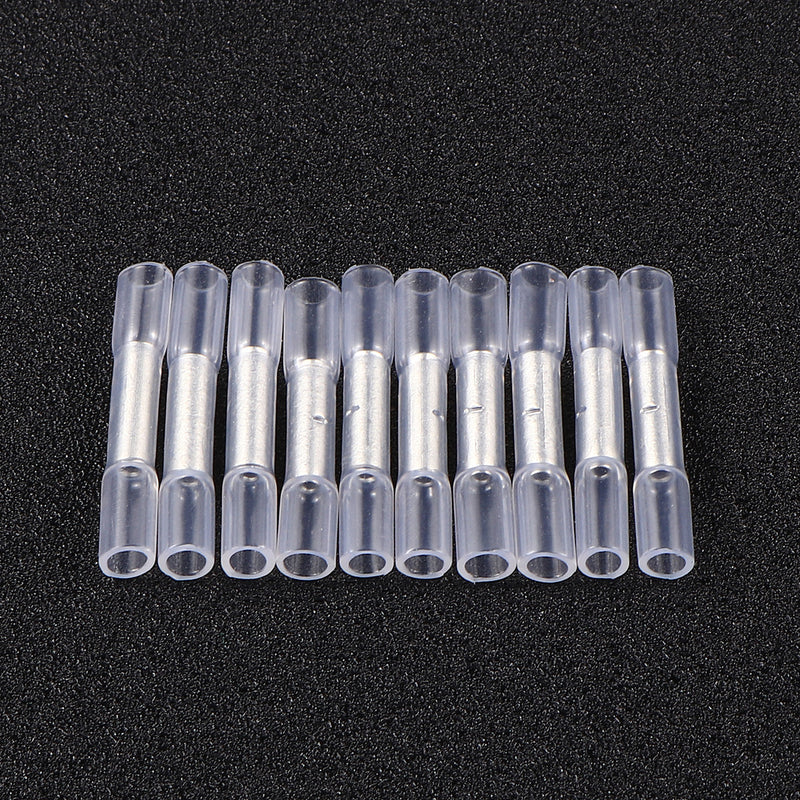 10Pcs Heat Shrink Tube Solder Sleeve Butt Connectors Wire Soldering Terminal Kit