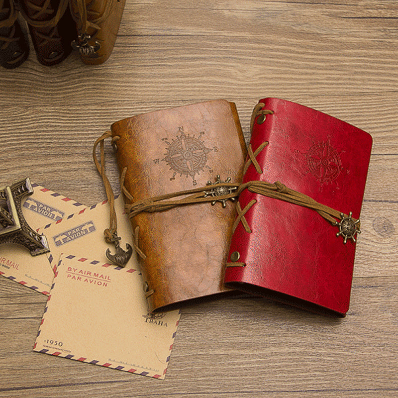 Creative retro imitation leather notebook loose-leaf traveler notebook pirate diary