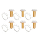 1PCS 6PCS Solar Powered Bottle Copper Cork Wire LED Fairy String Light Party Christmas Lamp