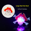2Pcs Kids Halloween LED Brooch Halloween Kids Party Supplies LED Flashing Light Brooch