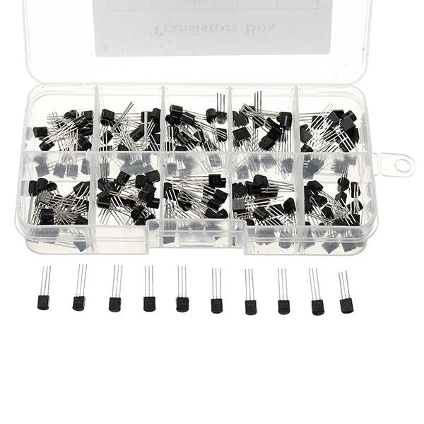 600pcs 10 Values Transistor Assortment Kit Box Pack 60pcs Each Value