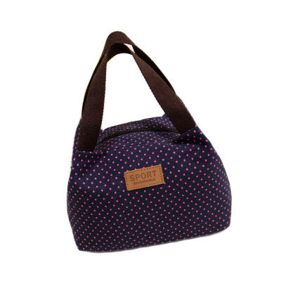 Lunch Bag Printing Portable Insulated Thermal Cooler Box Lunch Food Canvas Storage Bag Picnic Contai