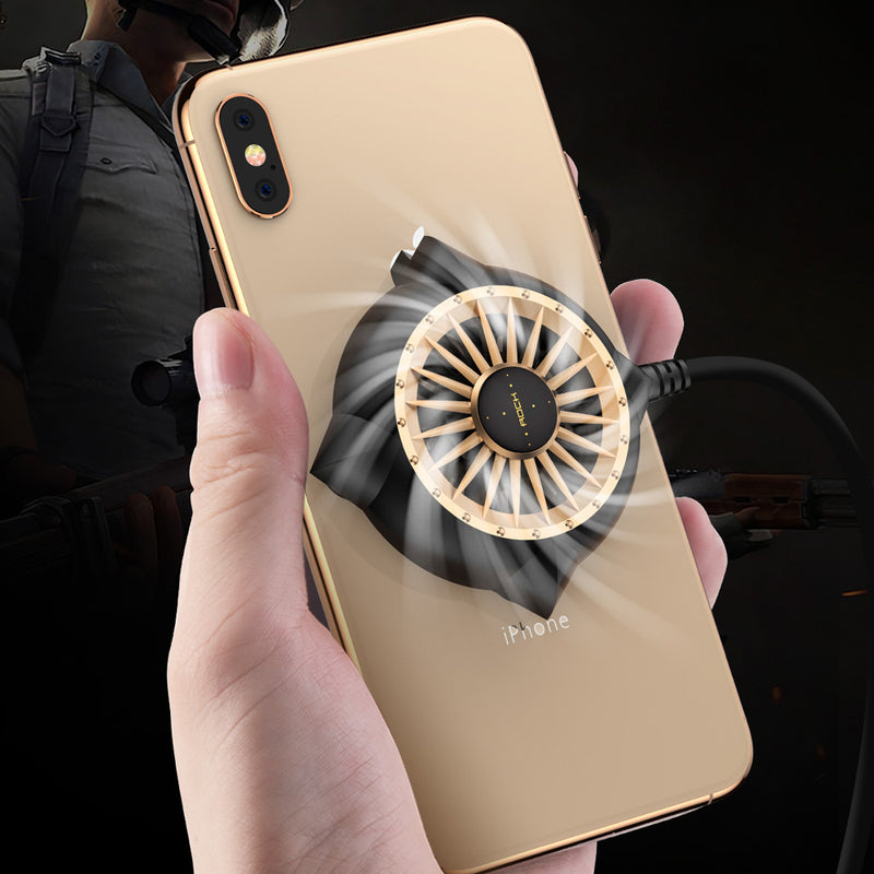 ROCK Silent Suction Cup Mini Powerful Wind Cooling Fan For iPhone X XS HUAWEI P30 XIAOMI S10+