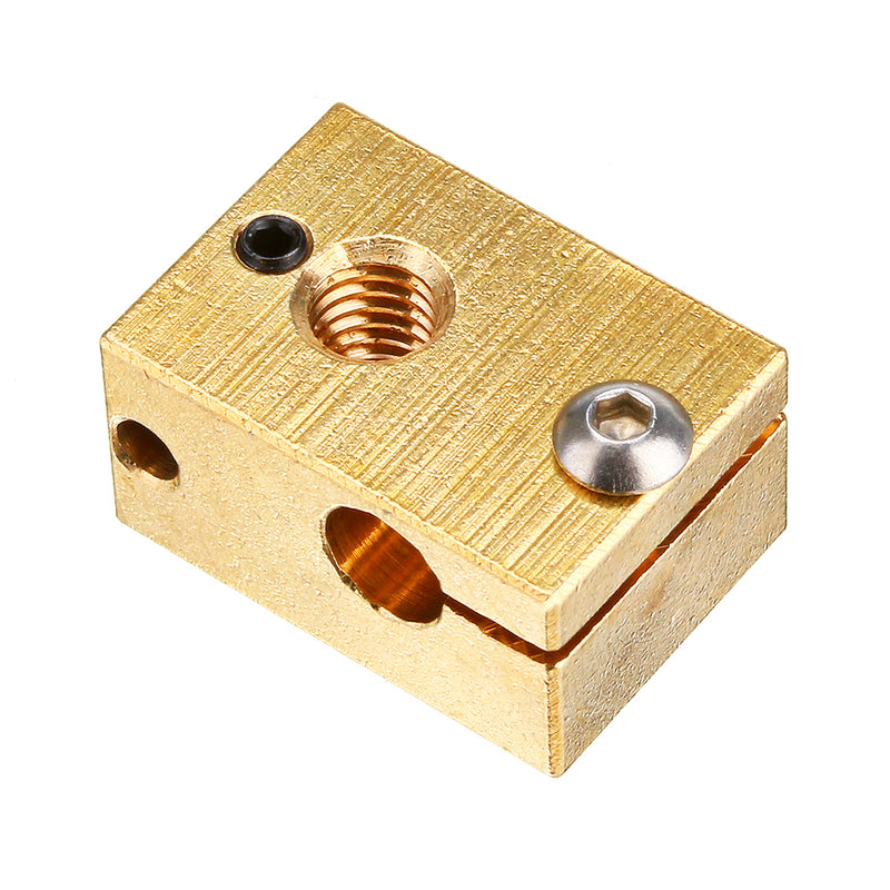 Aluminum/Brass M6 Thread V6 Heating Block For 3D Printer Part