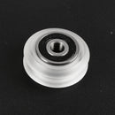 White Color Double V-Wheel W-Slot / V-Slot Passive Pulley Kit For 3D Printer Engraving Machine CNC Machine