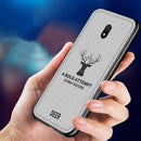 For Xiaomi Redmi 8A Bakeey Deer Luxury Canvas Cloth Shockproof Anti-fingerprint Protective Case