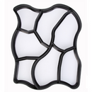 Cement Brick Mold Walk Maker 50 x 60 Irregular DIY Concrete Molds Reusable Plastic P ath Maker Steeping Stone Paver