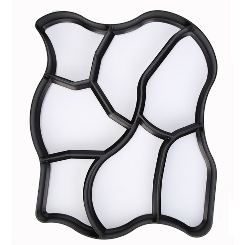 Cement Brick Mold Walk Maker 50 x 60 Irregular DIY Concrete Molds Reusable Plastic P ath Maker Steeping Stone Paver