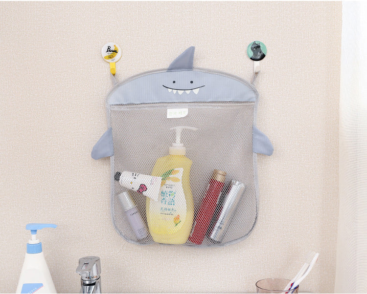Honana BX-144  Cartoon Bathroom Folding Mesh Hanging Storage Bag  Bathing Toy Storage Organizer