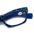 Womens Anti-fatigue Fashion Vintage Lightweoght Flexible Square Reading Glasses
