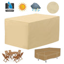 Rectangular Patio Coffee Side Table Chair Covers 48" Large Garden Outdoor Waterproof Furniture Protection
