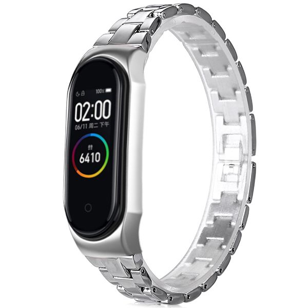 Bakeey Stainless Replacement Butterfly Buckle Watch Band for Xiaomi Mi Band 4&3 Smart Watch