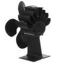 4 Blade Fireplace Heated Power Stove Fan Thermal Fire Heater Household Eco Fan Efficient Heat Distribution