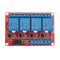 5Pcs DC12V 4 Channel Level Trigger Optocoupler Relay Module Power Supply Module