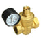 DN20 3/4inch Bspp Brass Water Pressure Reducing Valve With Gauge Flow Adjustable