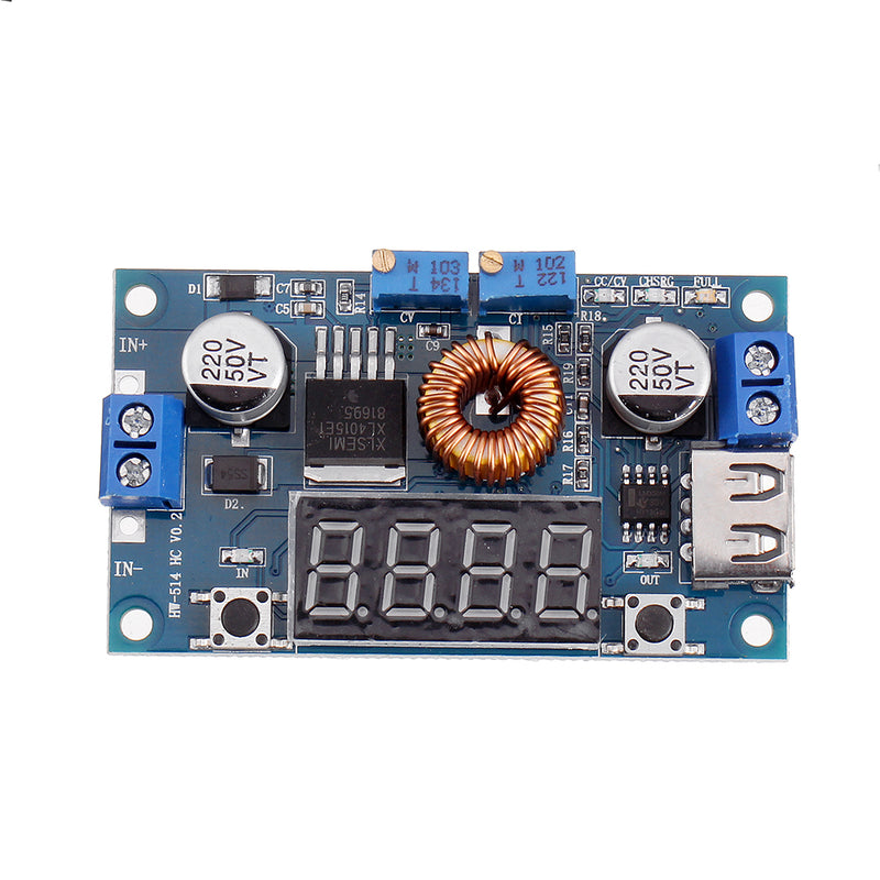 XL4015 5A High Power 75W DC-DC Adjustable Step Down Module LED Voltmeter Power Supply Module
