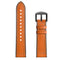 22mm Silica gel Inside External Leather Watch Band Watch Strap for Xiaomi Amazfit 2