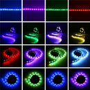 0.5M 1M Waterproof 15Pin SATA Magnetic RGB LED Strip Light +17Keys Remote Control for PC Case DC12V